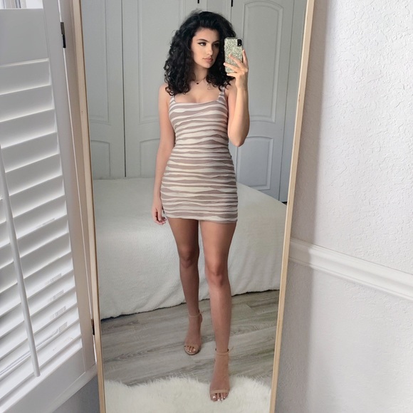 Free People Ruffle Bodycon Mini Dress! - Picture 2 of 5